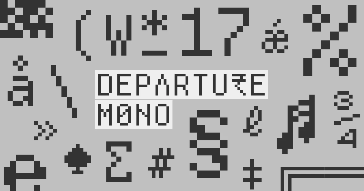 Departure Mono Font