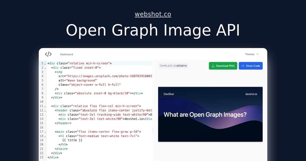 WebShot: Dynamic Open Graph Image Generator