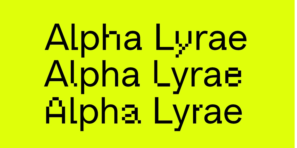 Alpha Lyrae Font