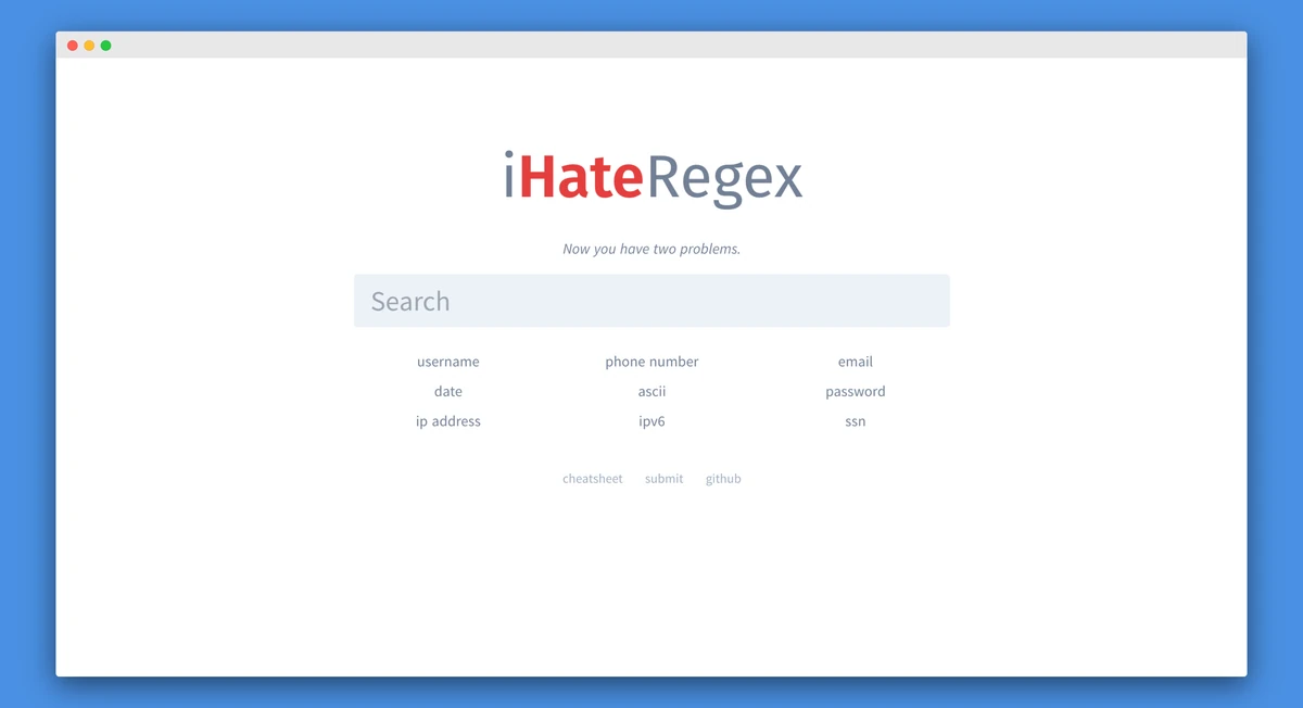 i Hate Regex