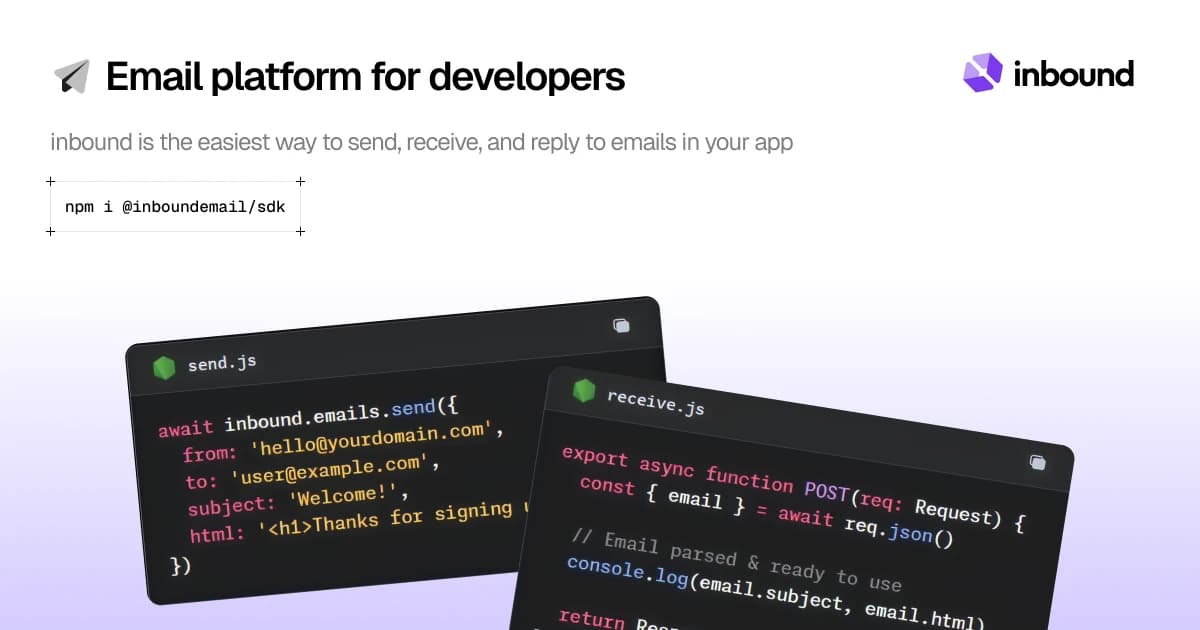 Inbound Email API
