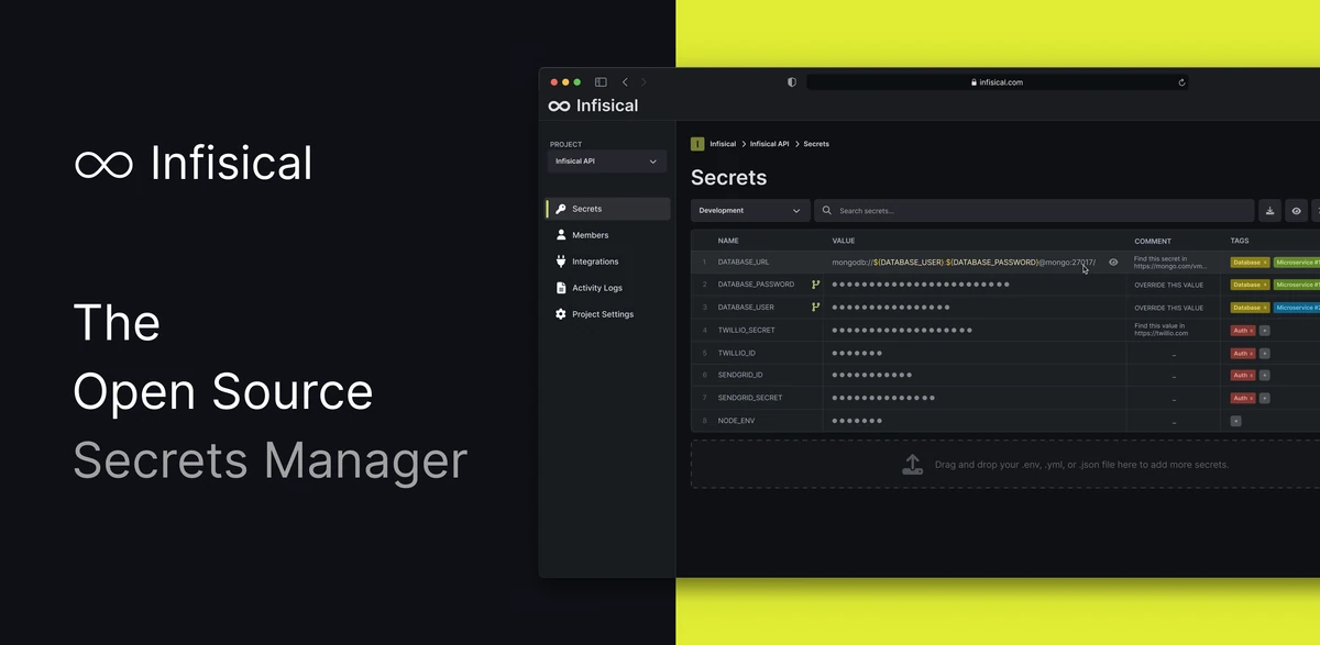 Infisical Secrets Management Platform