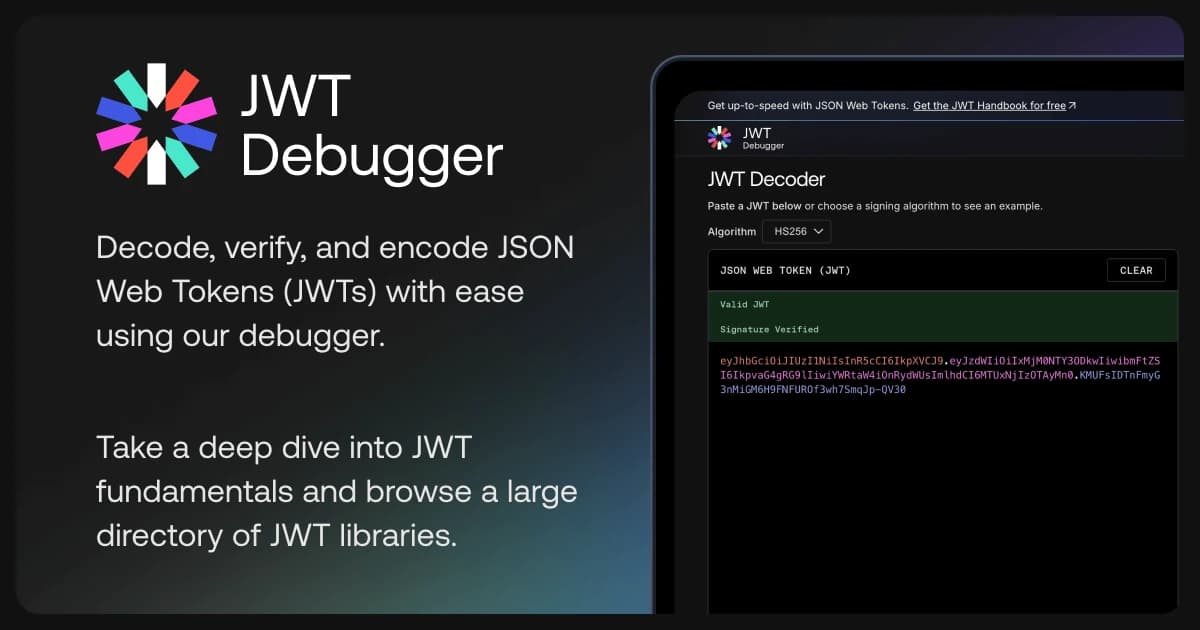 JWT Debugger & Developer Tool