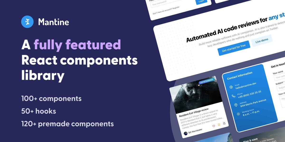 Mantine UI Components