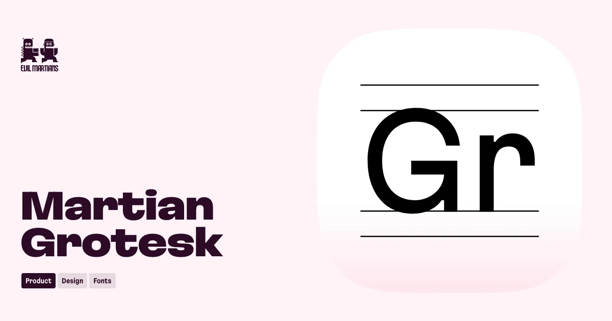 Martian Grotesk Font