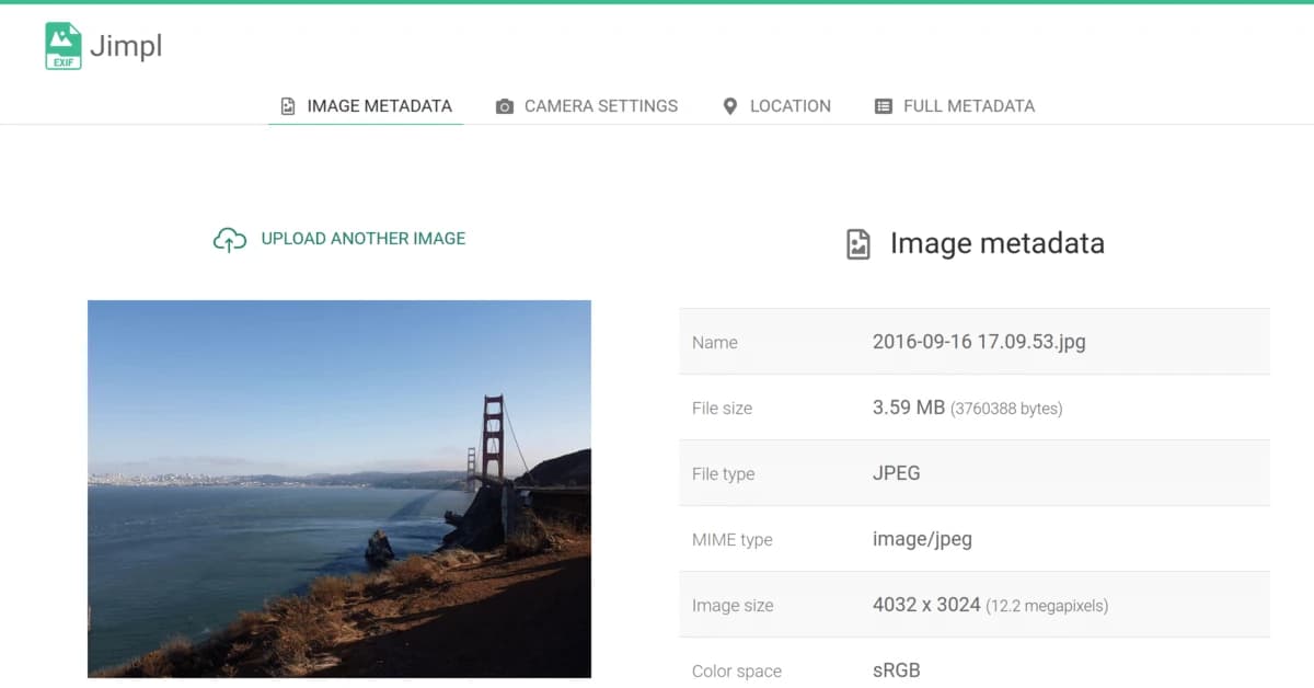 EXIF Metadata Viewer & Privacy Tool