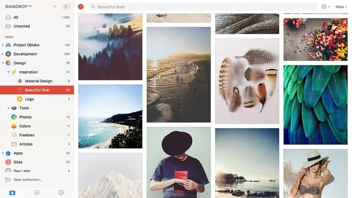 Raindrop.io Bookmark Manager