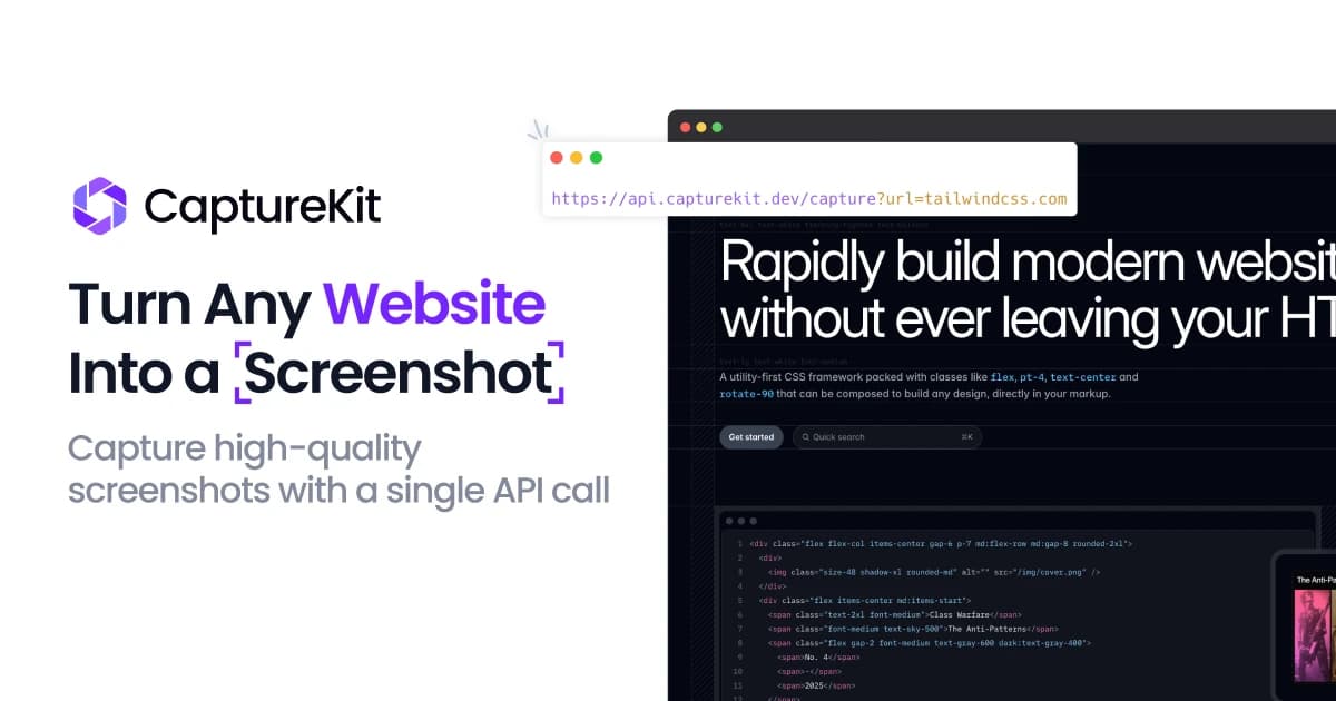 CaptureKit Screenshot API