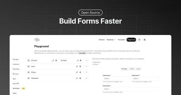 Shadcn Form