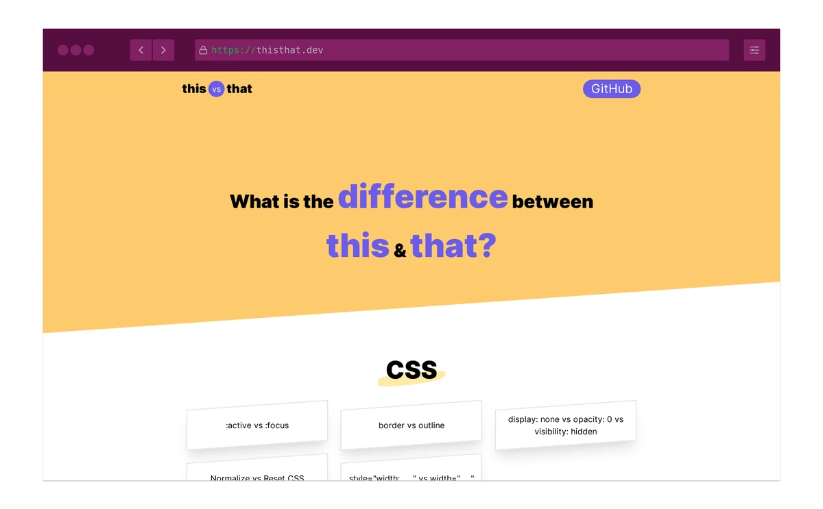 This vs That: Front-End Development Comparisons