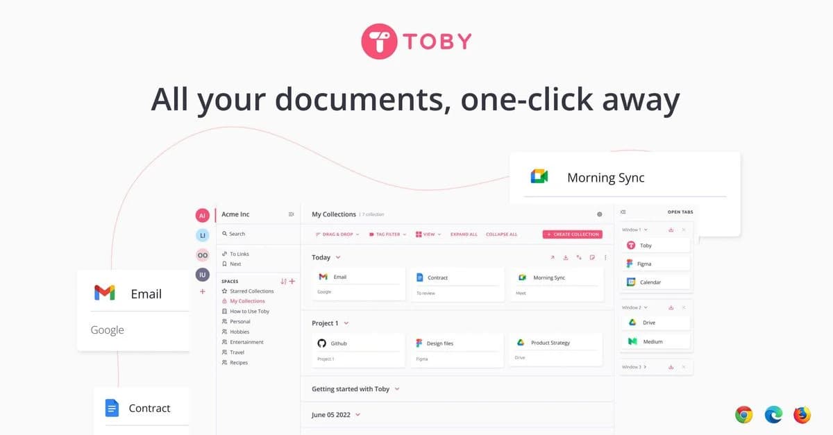 Toby: Visual Tab & Resource Organizer