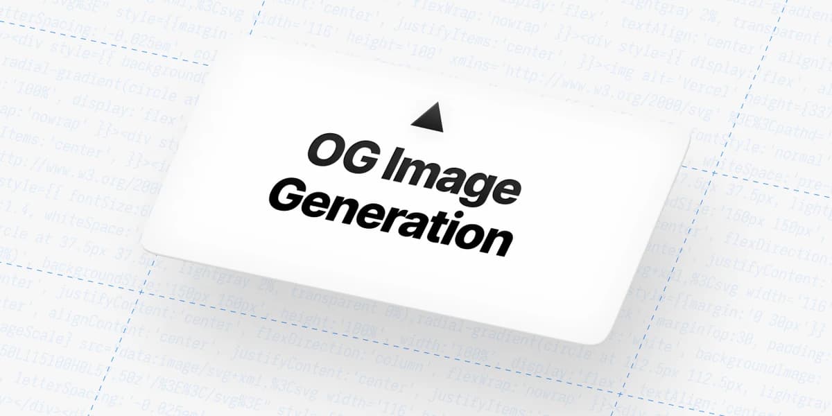 Vercel Open Graph Image Generator (Satori)