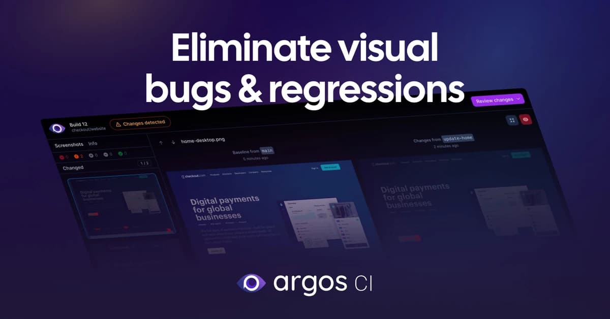 Argos: Visual Testing Platform